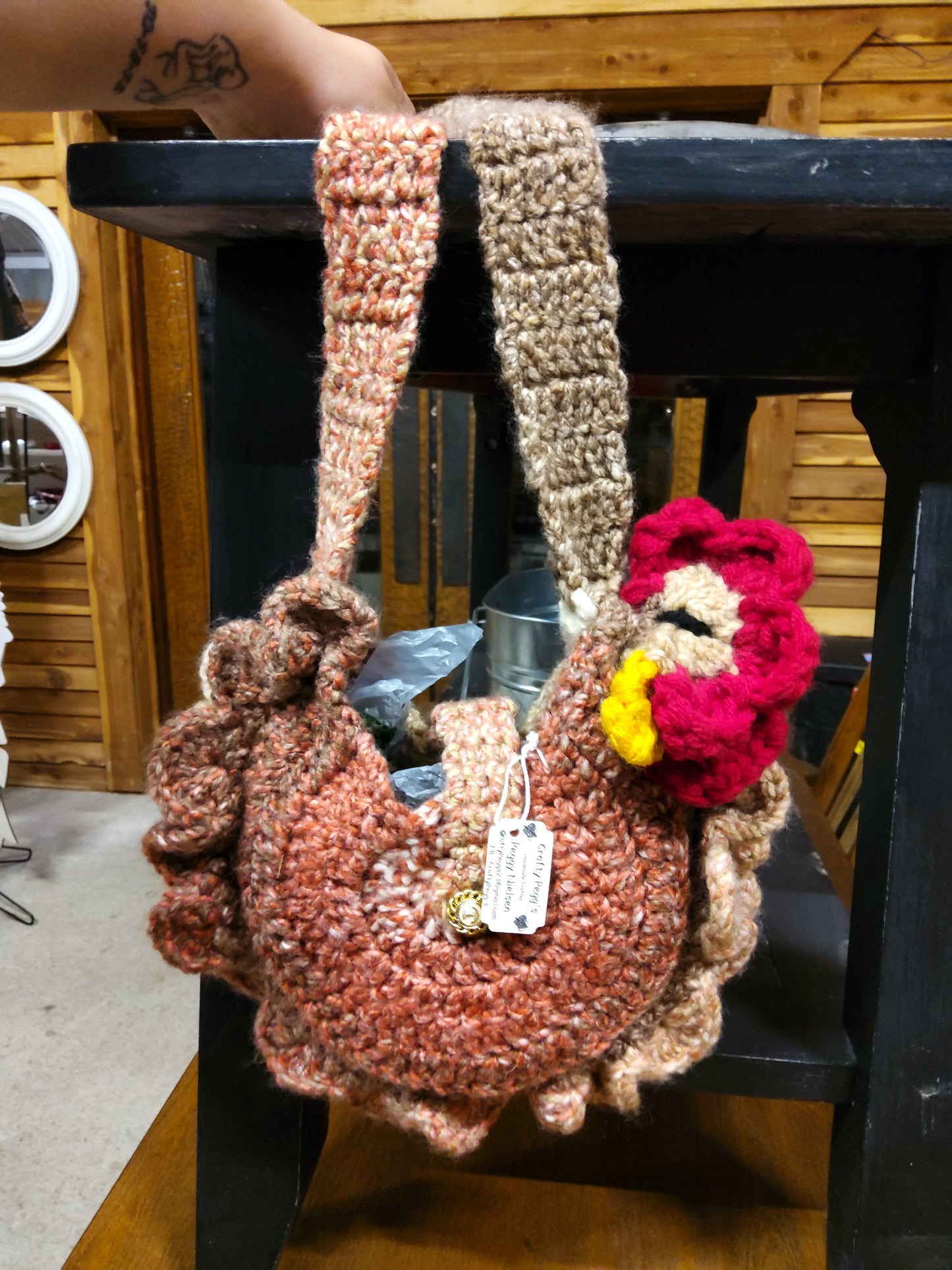 Crochet large chicken bag - Market Row