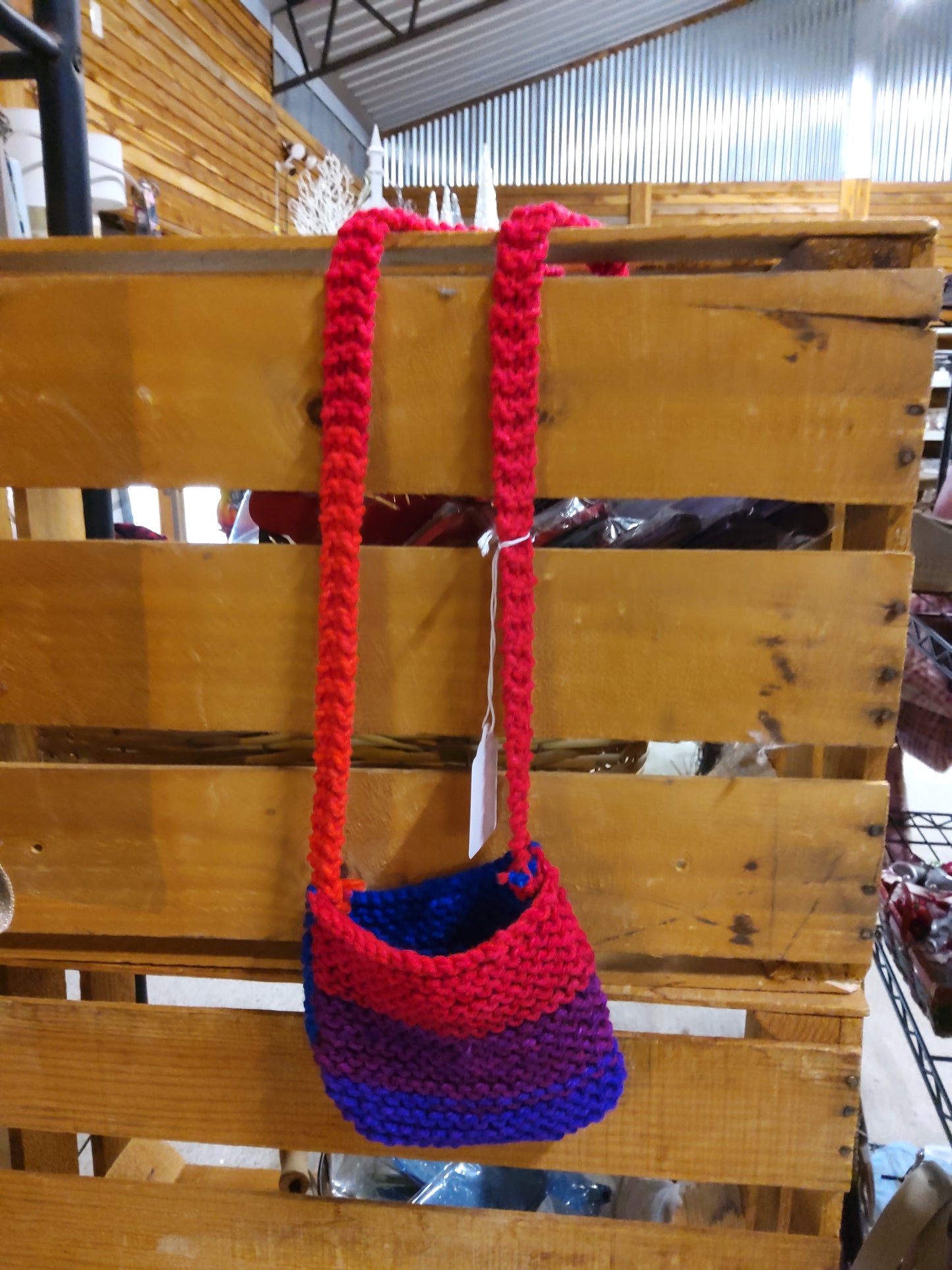 small hand knitted purse - Market Row
