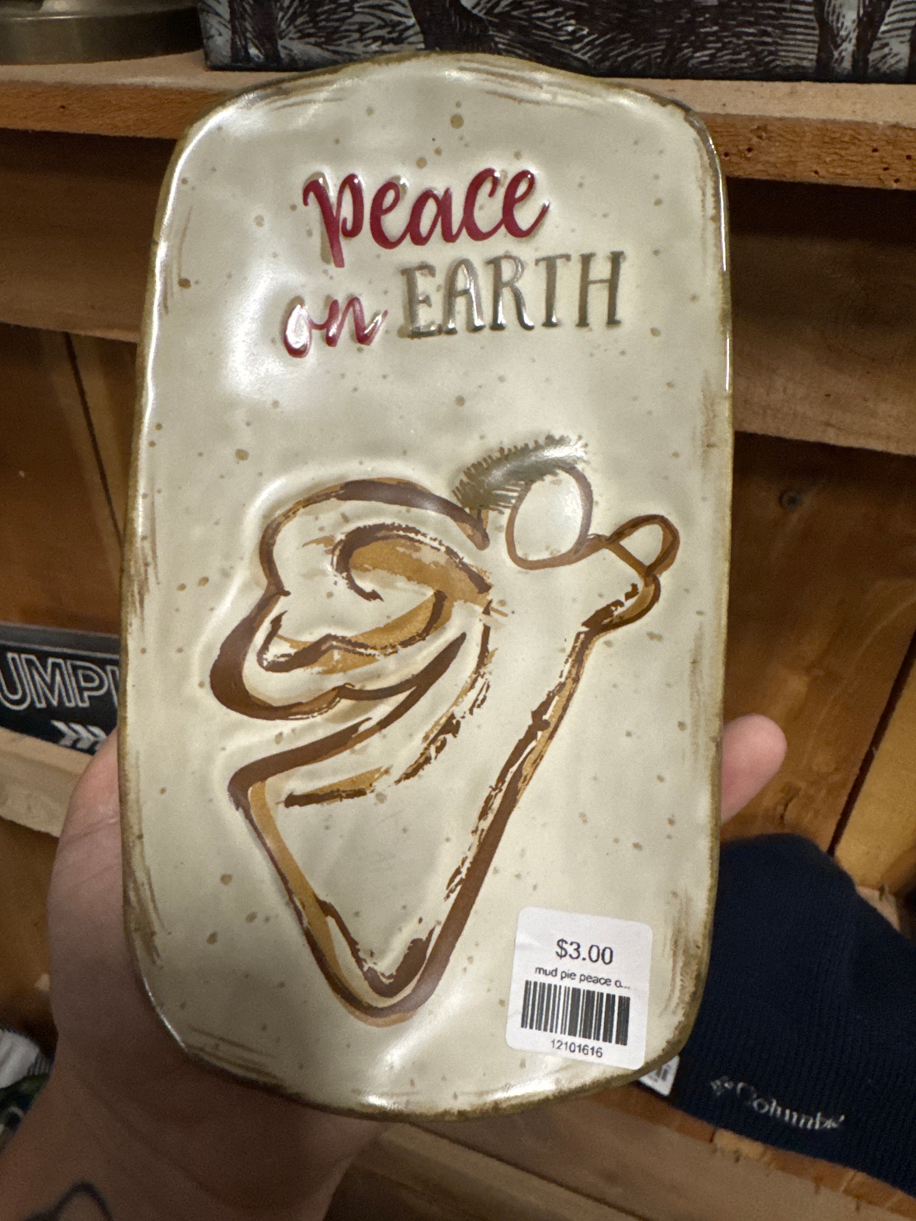 mud pie peace on earth sign - Market Row