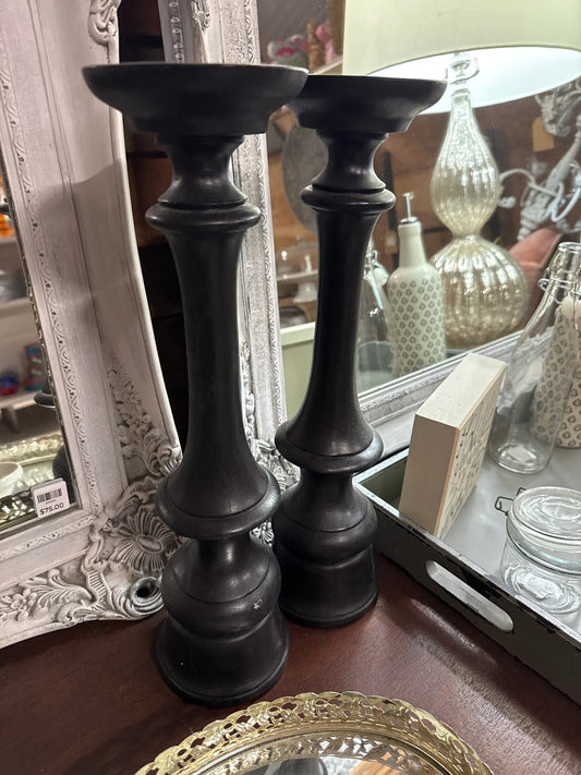 Black Candle Holder - Market Row