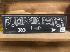 Pumpkin Patch Sign