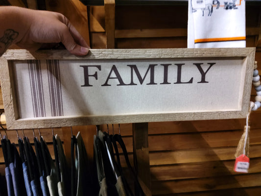 Family sign - Market Row