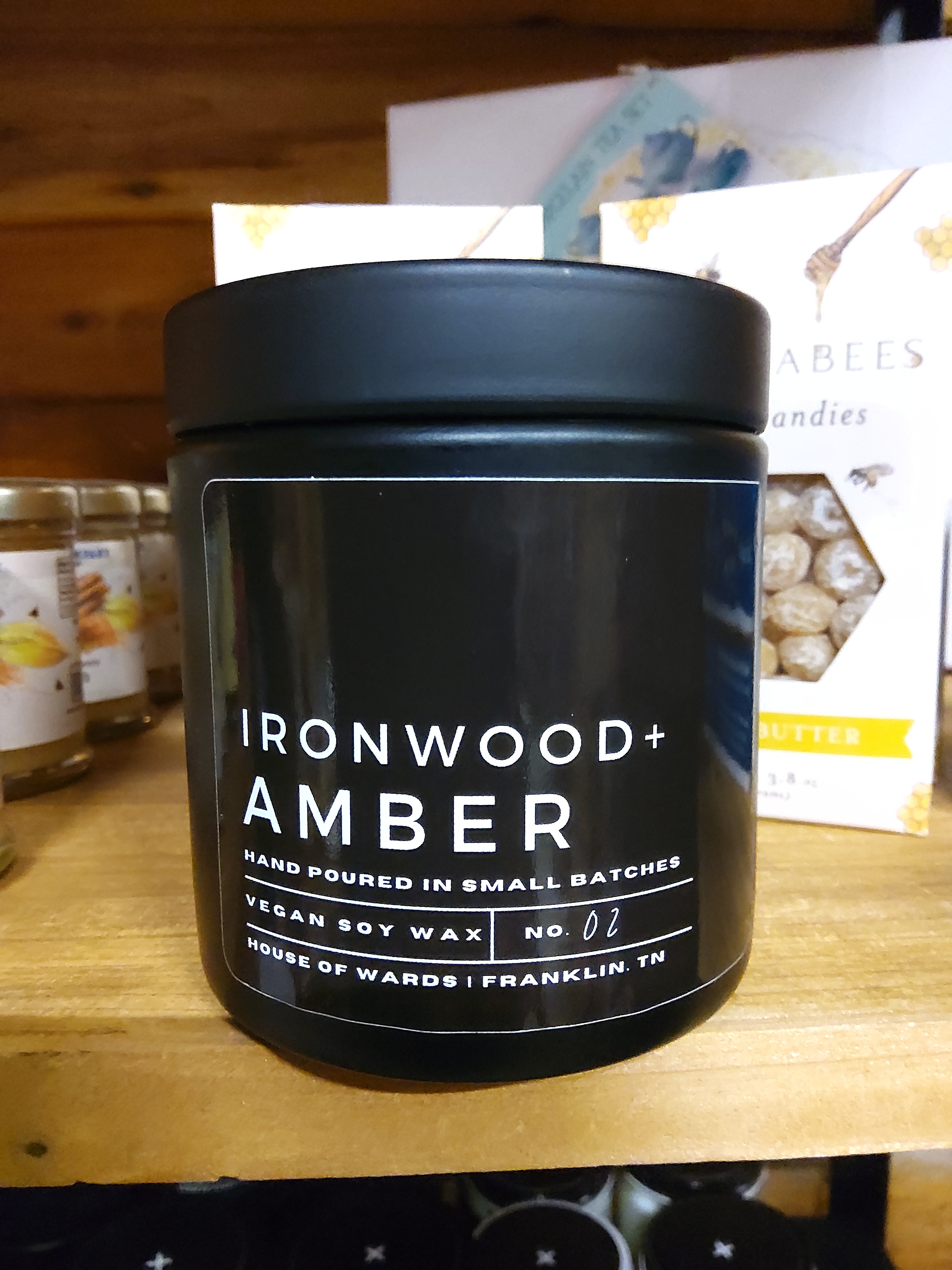 Ironwood & amber candle - Market Row