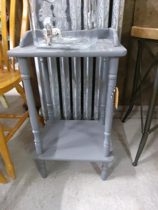 Grey side table - Market Row