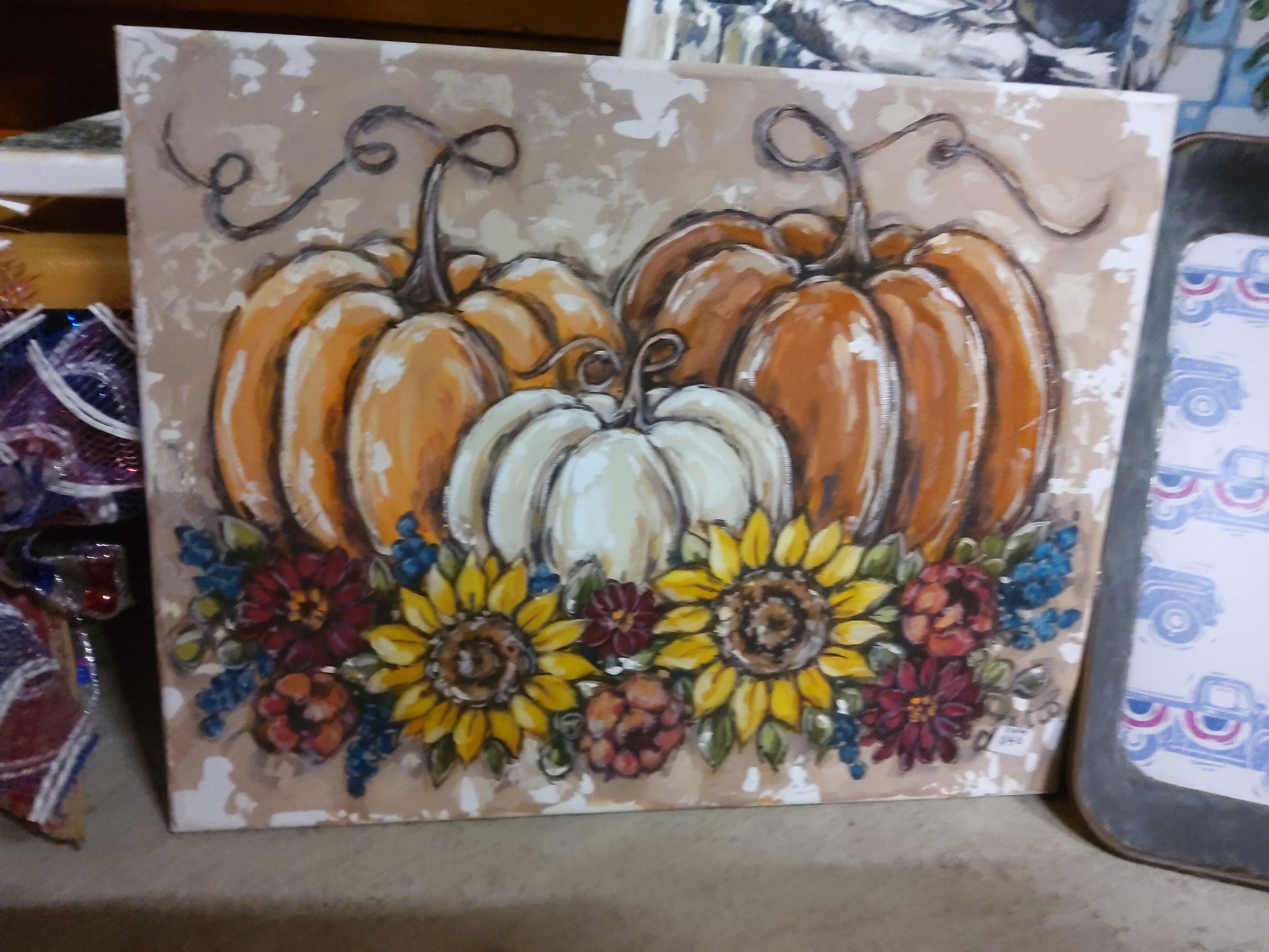 Small Pumpkin Hand Painting - Market Row