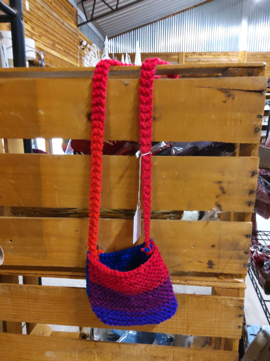 small hand knitted purse - Market Row