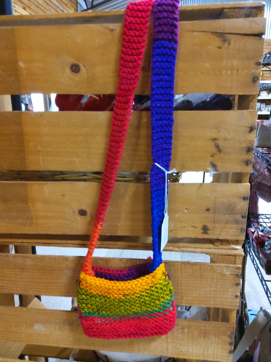 small hand knitted purse - Market Row